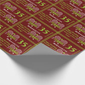 テニスアディクットネームエイジ誕生日 ラッピングペーパー (角)