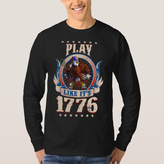 テニスアメリカンイーグル7月の4thボーイズ男性アメリカ tシャツ (正面)