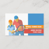 テニスアートデザイン、テニス選手/コーチ/インストラクター 名刺 (正面)