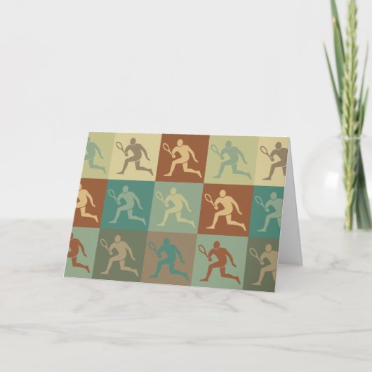 テニスアーポップ・アートのト カード (正面)