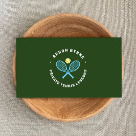 テニスインストラクターテニスラケット&ボール 名刺