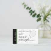 テニスインストラクターモダン名刺 名刺 (スタンド正面)