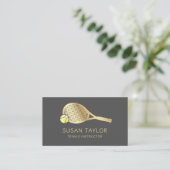 テニスインストラクター名刺 名刺 (スタンド正面)