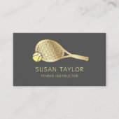 テニスインストラクター名刺 名刺 (正面)