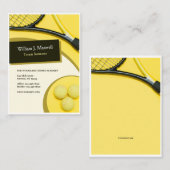 テニスインストラクター名刺 名刺 (正面/裏面)