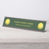 テニスインストラクター デスクネームプレート (正面)
