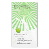 テニスインストラクター |プロフェッショナル マグネット名刺 (正面縦)