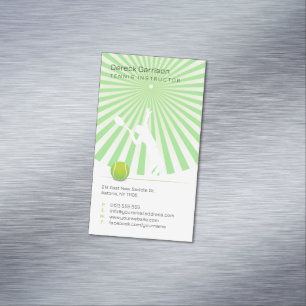 テニスインストラクター プロフェッショナル マグネット名刺