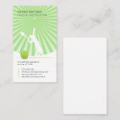 テニスインストラクター |プロフェッショナル 名刺 (正面/裏面)