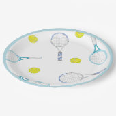 テニスインスパイア誕生日紙プレート ペーパープレート (アングル)