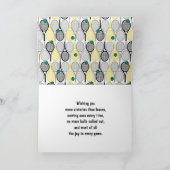 テニスエレガントのバースデーカード カード (内部)