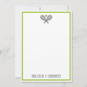 テニスカスタマイズ選手名札カード ノートカード (正面)