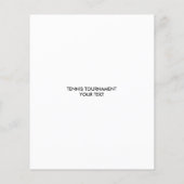 テニスカスタムトーナメントチラシテンプレートデザイン チラシ (裏面)