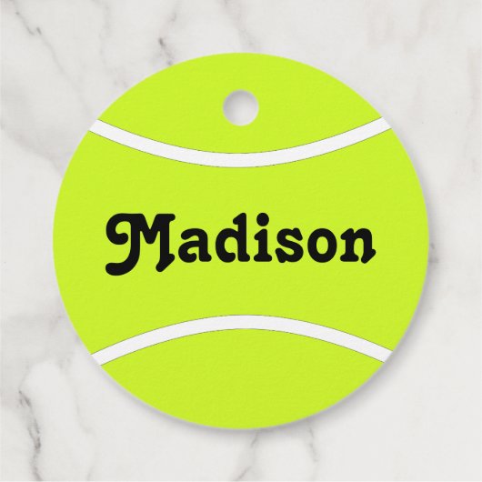 テニスカスタムパーティー選手の名前または文字 フェイバータグ (裏面)