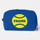 テニスカスタムボールロゴ付きトイレタリー走行バッグ ドップキット (正面)