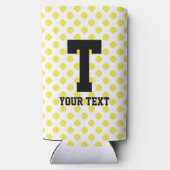 テニスカスタムボール模様のスリム缶クーラー スリム缶クーラー (裏面)