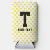 テニスカスタムボール模様のスリム缶クーラー スリム缶クーラー (正面)