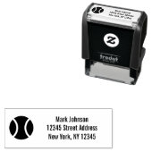 テニスカスタムボール自己インク付けアドレススタンプ セルフインキングスタンプ (インサイチュ)