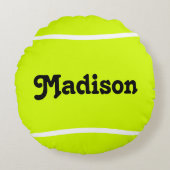 テニスカスタム選手のためのラウンドテニスボール枕 ラウンドクッション (正面)