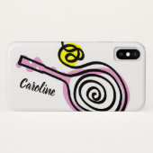 テニスカスタム選手のためのiPhone 10ケースデザイン Case-Mate iPhoneケース (裏面(横))