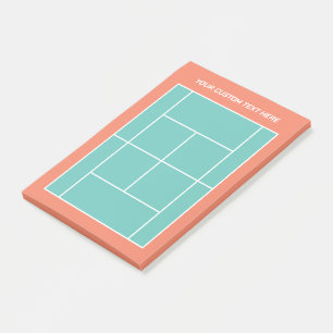 テニスカッコいいコートのレイアウトPost-it Notes for coach ポストイット