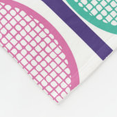 テニスカッコいい選手のためのデザイン、コーチ… フリースブランケット (角)