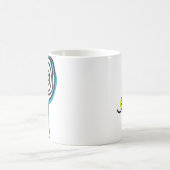 テニスカラフルスパイラルロープ コーヒーマグカップ (中央)