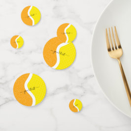 テニスカラフルボールカスタム文字キッズパーティーおもしろい コンフェッティ