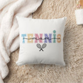 テニスカラフルママとカワイイ クッション (ブランケット)