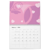 テニスカレンダギフト(カラフルイラストレーション) カレンダー (2月 2026)