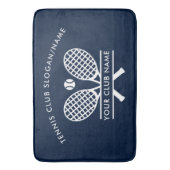 テニスカントリークラブネームチームカスタムモダン バスマット (正面縦)