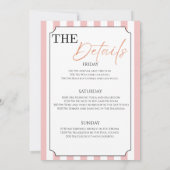 テニスカントリークラブバチェロレッテ週末 招待状 (裏面)