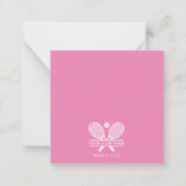 テニスカントリークラブ名チームAny Color ノートカード (正面)