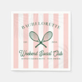 テニスカントリークラブ |バチェロレッテ スタンダードカクテルナプキン (正面)