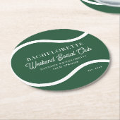 テニスカントリークラブ |バチェロレッテ ラウンドペーパーコースター (アングル)