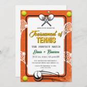 テニスカントリークラブ 招待状 (正面/裏面)