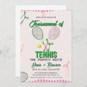 テニスカントリークラブ 招待状 (正面/裏面)
