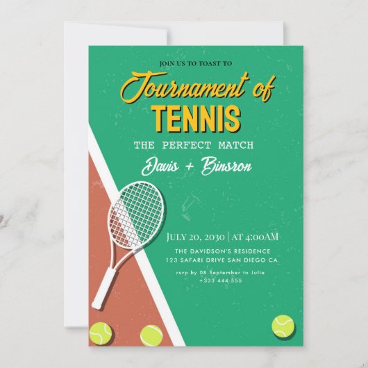 テニスカントリークラブ 招待状 (正面)