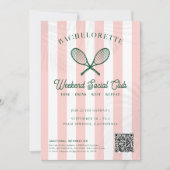 テニスカントリークラブ | 独身最後の週末 招待状 (正面)