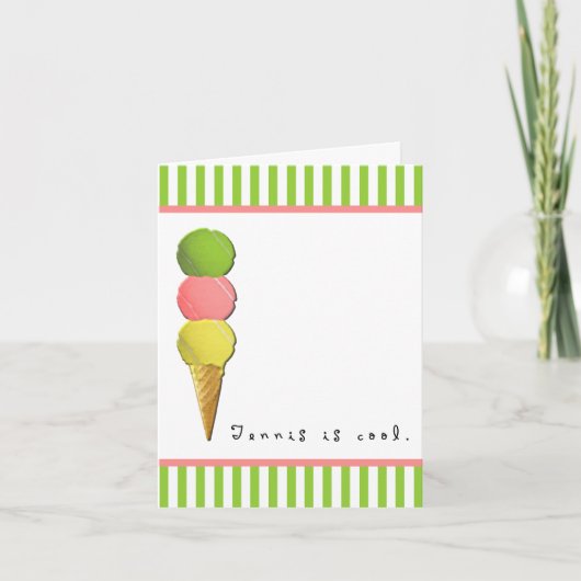 テニスカ空白のード カード (正面)