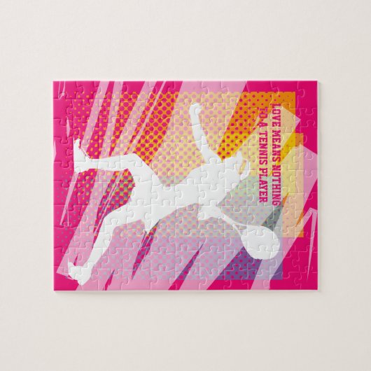 テニスガーリーの子供へパズル – 愛は何も意味しない ジグソーパズル (横)