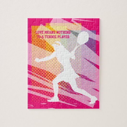 テニスガーリーの子供へパズル – 愛は何も意味しない ジグソーパズル (縦)