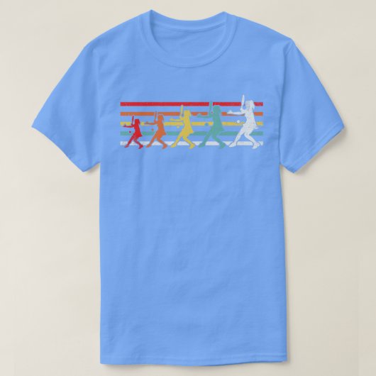 テニスガールテニスプレイヤーレトロ Tシャツ (デザイン正面)