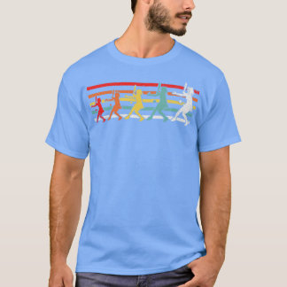テニスガールテニスプレイヤーレトロ Tシャツ