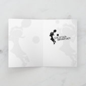 テニスガール誕生日カード カード (内部)