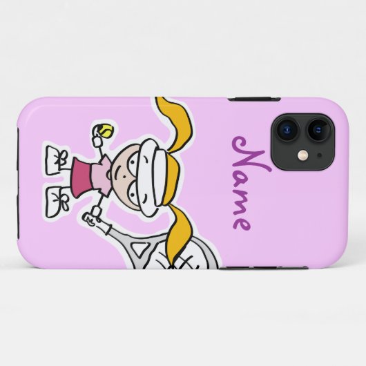 テニスガール・アニメのiphoneケース Case-Mate iPhoneケース (裏面(横))