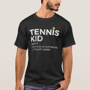 テニスキッド定義テニスプレーヤー Tシャツ