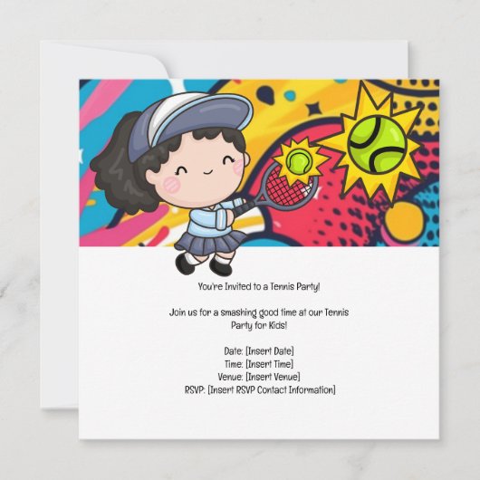 テニスキッド誕生日パーティー セーブザデート (正面)