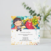 テニスキッド誕生日パーティー 招待状 (スタンド正面)