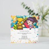 テニスキッド誕生日パーティー 招待状 (スタンド正面)